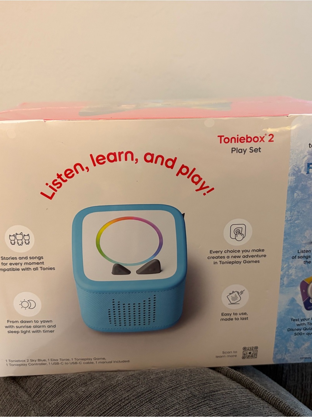 Toniebox 2 Frozen Play Set - Blue Kids Audio Player